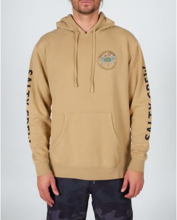 Hombre con Sudadera de capucha Salty Crew Blue Crabber Overdyed Pigment Sandstone 