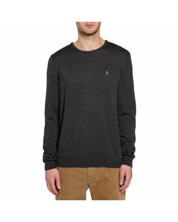 Hombre con Jersey Volcom Uperstand Sweater Negro