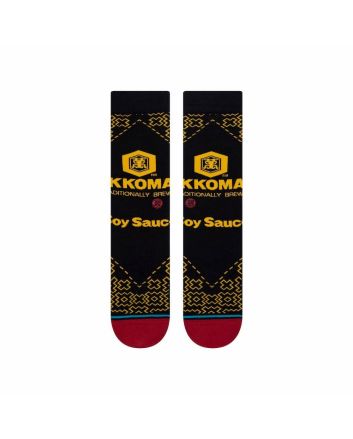 Calcetines Stance Kikkoman negros y amarillos Lateral