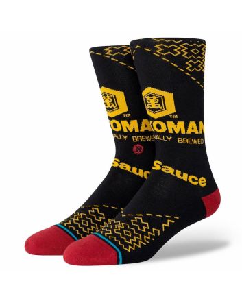 Calcetines Stance Kikkoman negros y amarillos Lateral