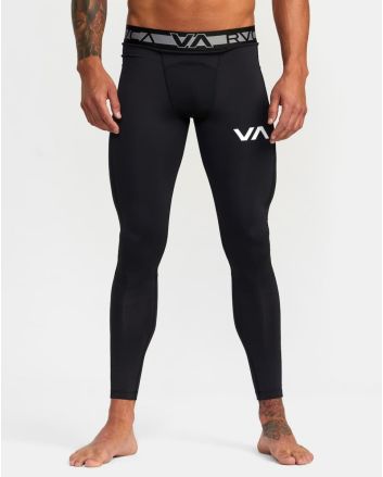 Mallas deportivas de compresión RVCA VA Sport negras para hombre 