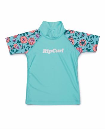 Licra de manga corta con protección UV 50 Rip Curl Mini Anak azul para niño