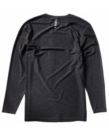 Camiseta de protección solar de manga larga Vissla Twisted Eco LS Rashguard negro jaspeado para hombre