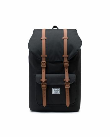 Mochila Herschel Little America 25 Litros Negra y Marrón Unisex