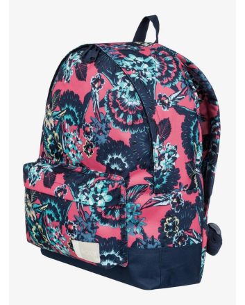 Mochila pequeña Roxy Sugar 16L Rouge Red Mahna Mahna floral para mujer
