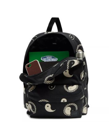 Mochila Vans Deana III 22L Negra con estampado Yin-Yang