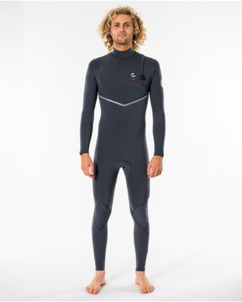 Traje de Surf de Neopreno sin cremallera Rip Curl E-Bomb Searchers 5/3mm en color gris para hombre 