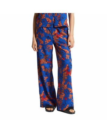 Mujer con pantalón Brixton Mercado Linen Terracota 