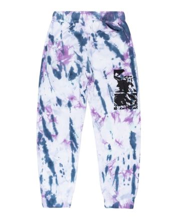 Pantalón jogger Element Star Wars Collection Yoda blanco con estampado Tie Dye Unisex