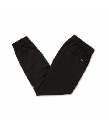 Pantalón de cintura elástica Volcom Frickin Slim Tapered Jogger negro para hombre