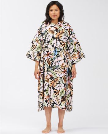 Poncho surf Billabong WMS Hooded Towel floral para mujer 