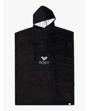Toalla de playa con capucha Roxy Stay Magical Antracita para mujer