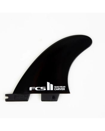 Quillas para tabla de Surf FCS II Carver Glass Flex Quad Rear Fins Negras Talla M
