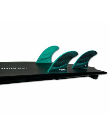 Quillas para tabla de Surf Futures F6 RTM Honeycomb Legacy Series Verdes Tri-FIns Talla M