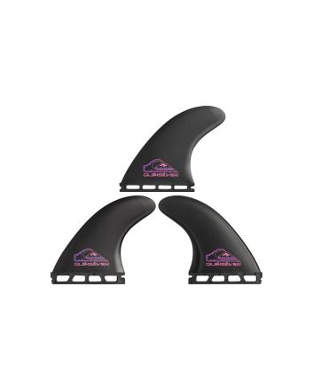 Quillas para tabla de Surf Quiksilver Summervibes Negras Sistema Futures Thruster