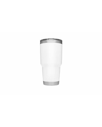 Vaso Termo de campamento YETI Rambler 30oz Tumbler blanco frontal