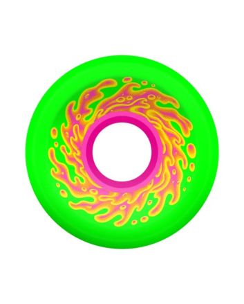 Ruedas de monopatín Santa Cruz Mini OG Slime verdes y rosas 54,5mm 78A