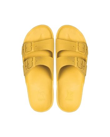 Chanclas ecológicas Cacatoès Rio de Janeiro color mostaza Unisex