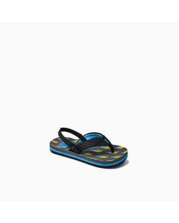 Sandalias Reef Little Ahi Bolt Up azules para niño 