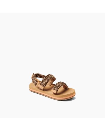 Sandalias Reef Little Ahi Convertible Leopard para niña