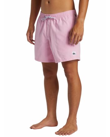 Hombre con Bañador volley Quiksilver Everyday Solid 15'' Rosa