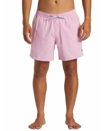 Hombre con Bañador volley Quiksilver Everyday Solid 15'' Rosa