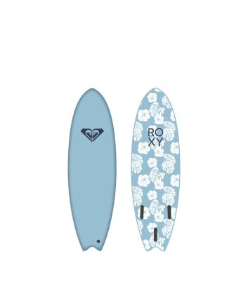 Tabla de Surf Softboard Roxy Bat 6'0" x 21 x 3 47 Litros azul floral 