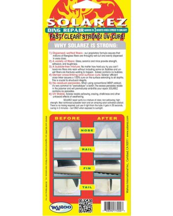 Kit Reparador Solarez Polyester Mini 15 ml para tablas de surf de poliéster 