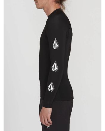 Chaqueta de Neopreno Volcom Stone Neo 2 MM para hombre negra frontal