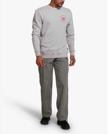 Hombre con Sudadera Deus Ex Machina Tenor Crew color Blanco Sucio