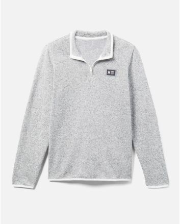 Sudadera Hurley Mesa Ridgeline 1/4 Zip Blanca para hombre