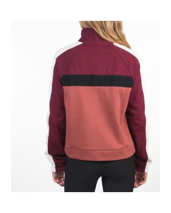 Mujer con Sudadera de cremallera parcial Hurley Therma Fleece Granate