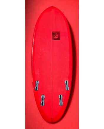 Tabla de Surf Shortboard Chris Christenson Cafe Racer 5'10" roja FCS 2 Quad 