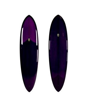 Tabla de Surf Mid-Length Chris Christenson  C-Bucket 6'6" 40,7L Morada 