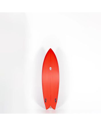 Tabla de Surf Shortboard Pukas Chris Christenson Pegaso 5'8" 32,01L Roja FCS 2 Twin Fin 