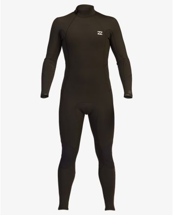 Traje de surf con cremallera en la espalda Billabong Absolute 5/4mm Black Hash negro para hombre