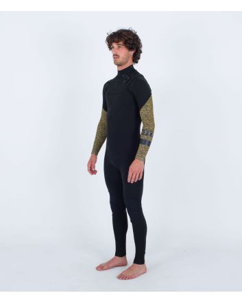 Hombre con traje de neopreno con cremallera en el pecho Hurley Air Toledo 2/2mm Panther