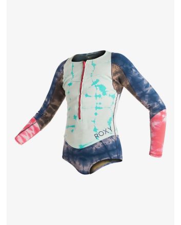 Traje de surf de una pieza con manga larga Roxy Wash Capsule 1mm azul para niña
