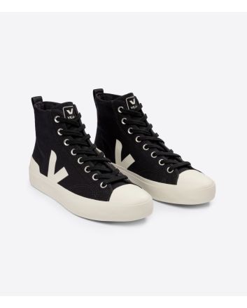 Zapatillas caña alta Veja Wata II Canvas Black Pierre Unisex 