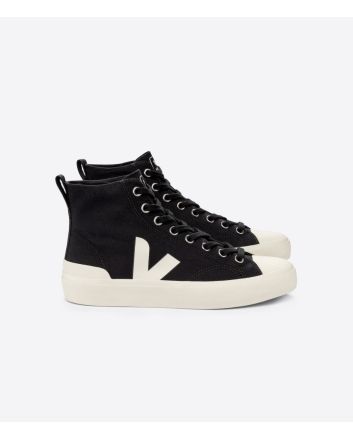 Zapatillas caña alta Veja Wata II Canvas Black Pierre Unisex 
