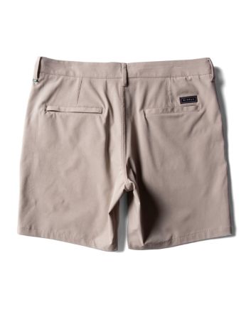 Pantalón corto híbrido Vissla Cutlap Eco 17.5' Hybrid Walkshort Khaki para hombre