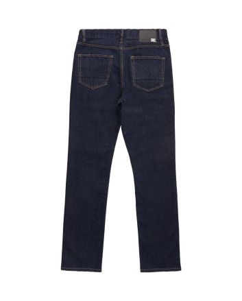 Pantalón Vaquero de corte relajado DC Shoes Worker Straight Índigo Rinse para hombre Frontal