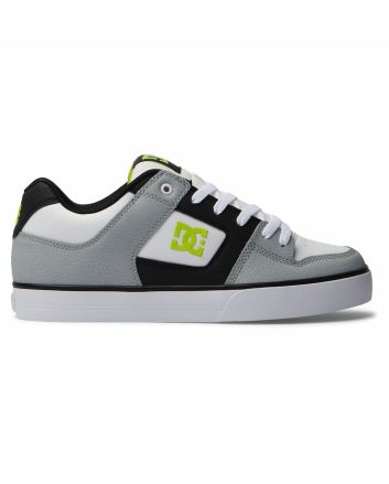 Zapatillas de cuero DC Shoes Pure color Blanco y Lima para hombre 