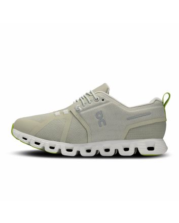 Zapatillas On Running Cloud 5 Waterproof color verde tiza y blanco hielo para mujer