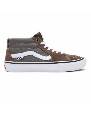 Zapatillas de Skate Vans Grosso Mid grises y marrones para hombre 