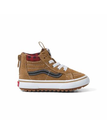 Zapatillas Vans TD SK8-Hi Zip MTE-1 Marrones para niños de 1 a 4 años