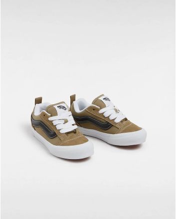 Zapatillas Vans Knu Skool Verde Oliva y Negro para niños de 4-8 años