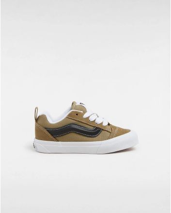 Zapatillas Vans Knu Skool Verde Oliva y Negro para niños de 4-8 años