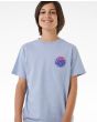 Niño con camiseta de manga corta Rip Curl Wetsuit Icon Kids Azul logo pecho