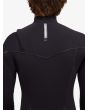 Hombre con Quiksilver Marathon Sessions 4/3mm Chest Zip traje de neopreno negro espalda